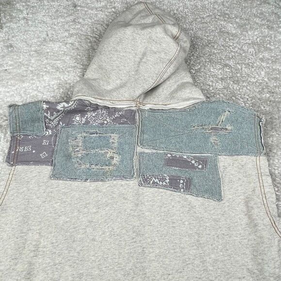 Free People Santa Fe Patchwork Sleeveless Hoodie NEW - Picture 8 of 11
